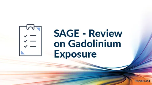 Symptoms Associated with Gadolinium (SAGE) - A review of real-life safety data in international pharmacovigilance databases| ECR 22 on-demand workshop